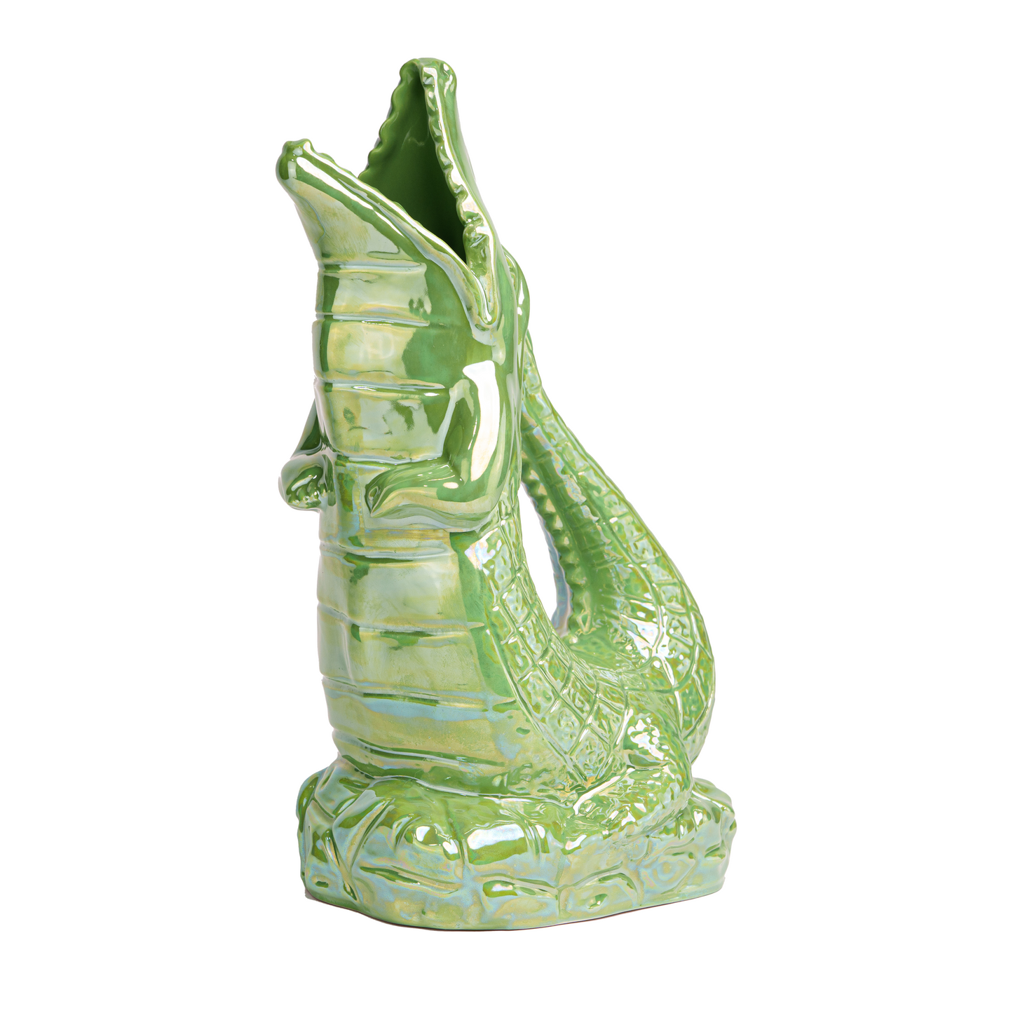 Krokigluck Karaffe | Apfelgrün schimmernd