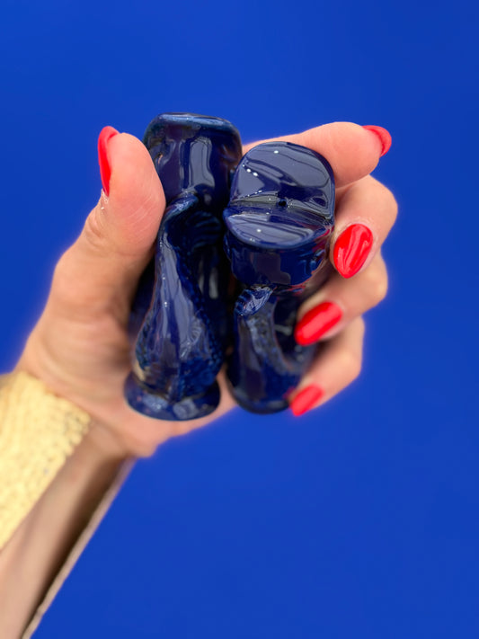 Salt and pepper shaker | Cobalt blue