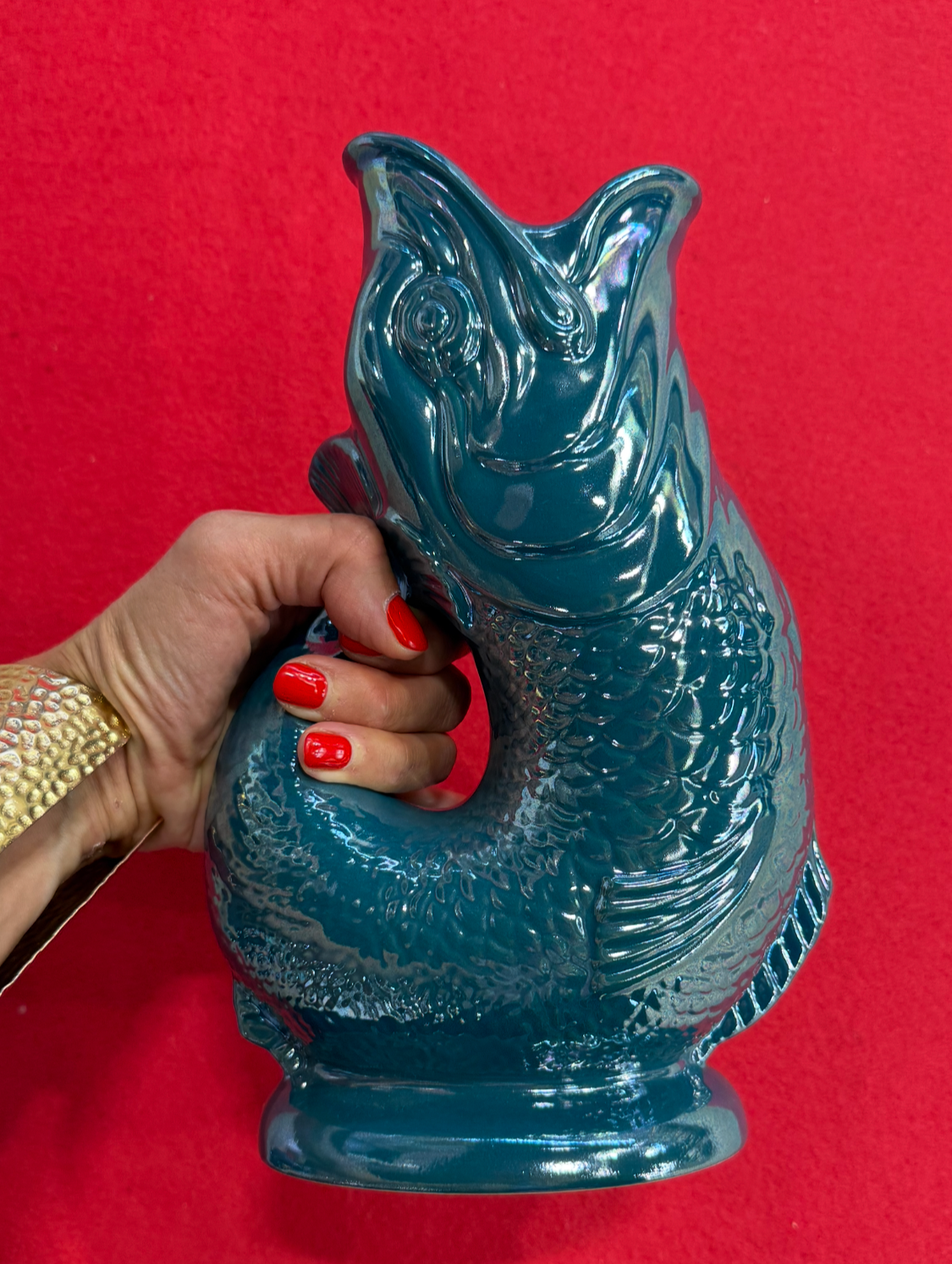 Gluckigluck Carafe | Teal Lustre