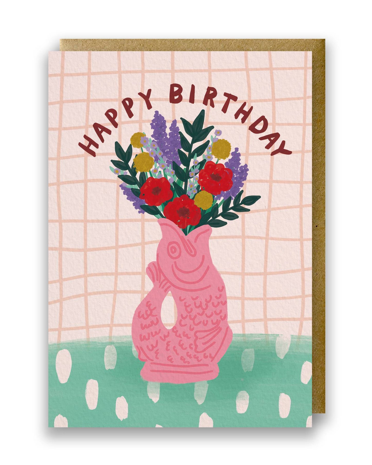 Greeting card | Happy Birthday | Pink
