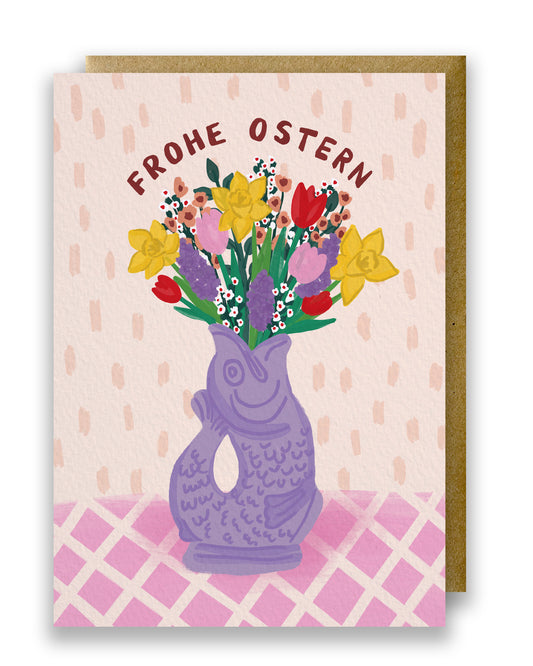 Aufklappbare Grußkarte | Frohe Ostern