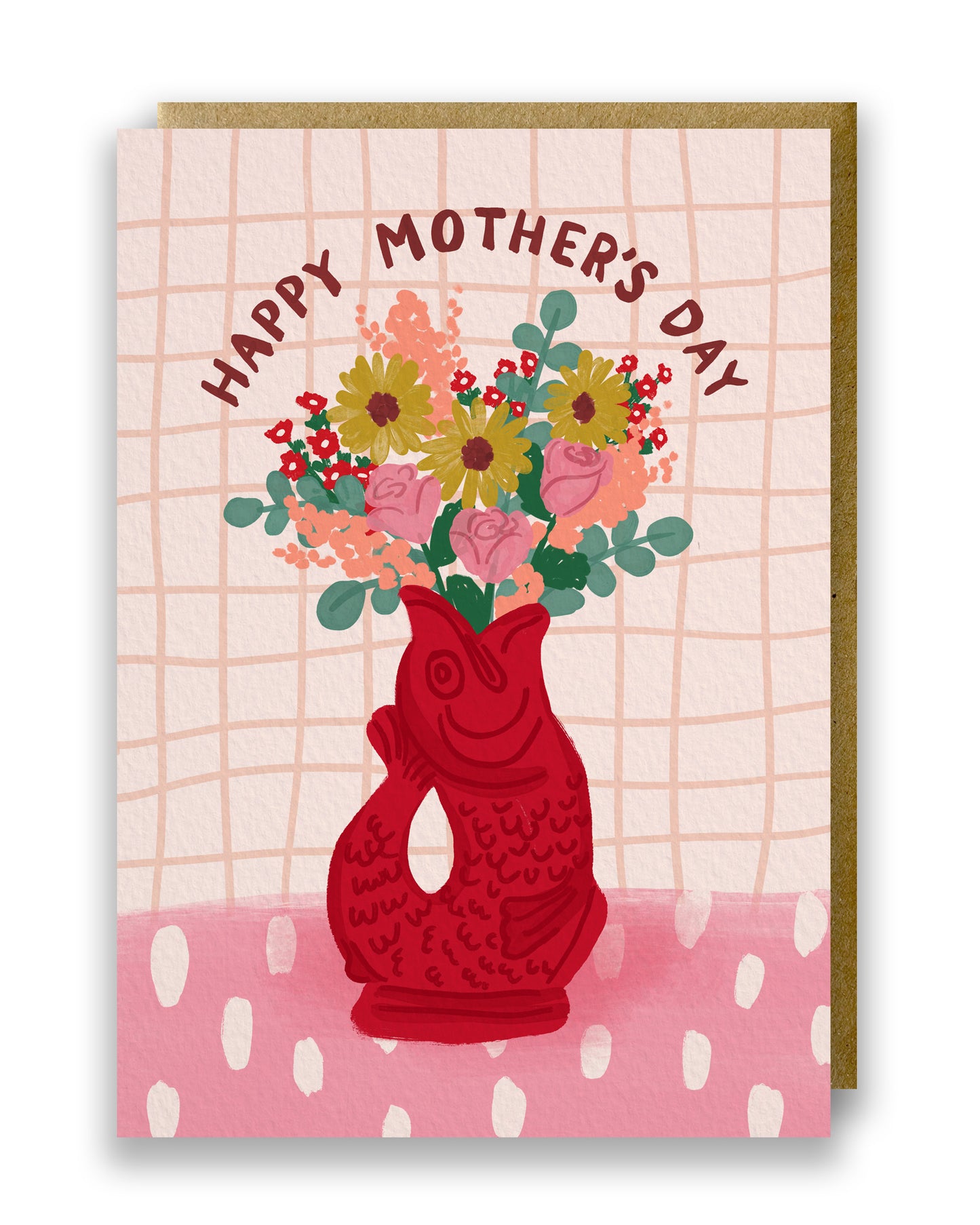 Greeting Card | Happy Mother's Day | Red