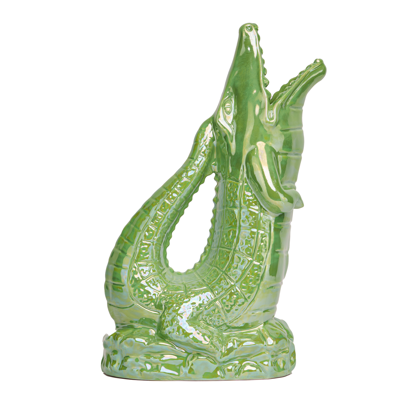 Krokigluck Karaffe | Apfelgrün schimmernd