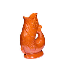 Load image into Gallery viewer, Orange Lustre Gluckigluck Karaffe Gluggle Jug