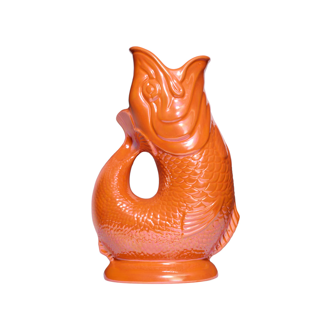 Orange Lustre Gluckigluck Karaffe Gluggle Jug