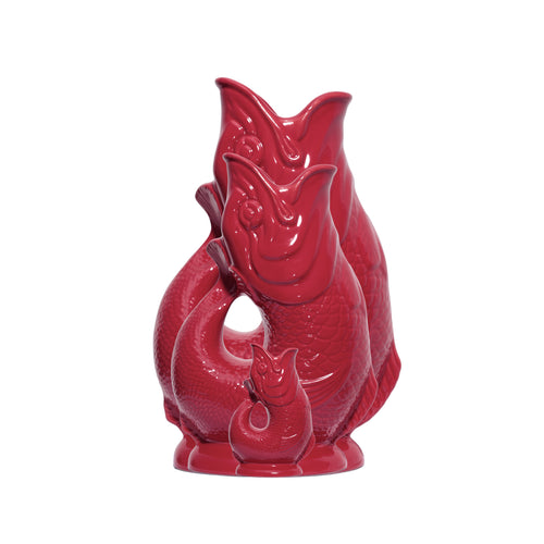 Cranberry Gluckigluck Karaffe | Gluggle Jug Vase Original