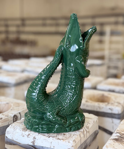 Krokigluck Karaffe | Dunkelgrün