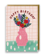 Load image into Gallery viewer, Happy Birthday Karte Pink 