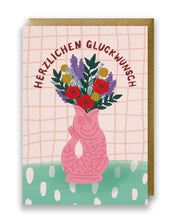 Load image into Gallery viewer, Herzlichen Gluckwunsch - mit &quot;u&quot;! - Pink