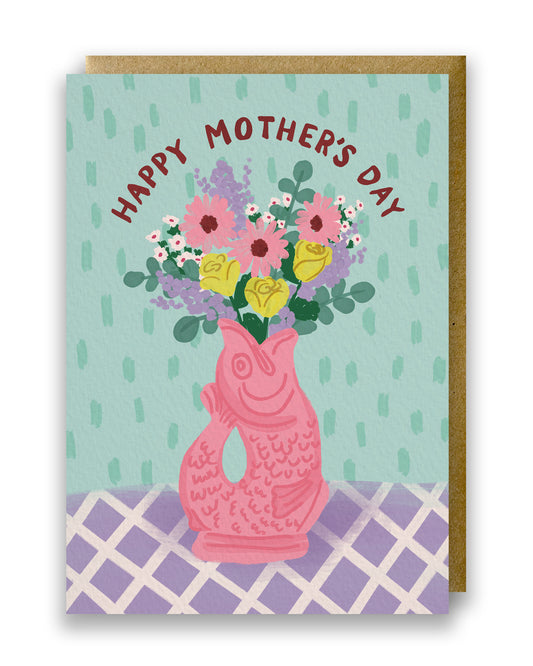 NEU! Aufklappbare Grußkarte | Happy Mother's Day | Blau