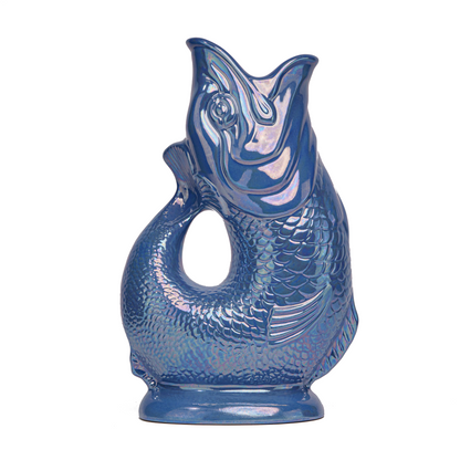 The Original Gluckigluck Carafe, Gluggle Jug | Ocean Blue Shimmering The Original Gluckigluck Carafe, Gluggle Jug | Ocean Blue Shimmering